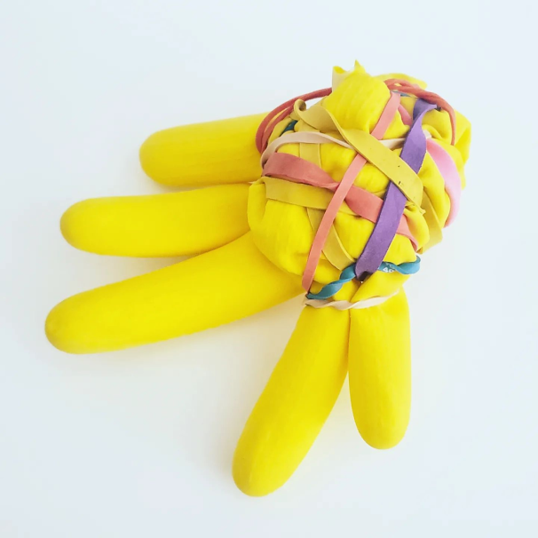 Gant de vaisselle jaune